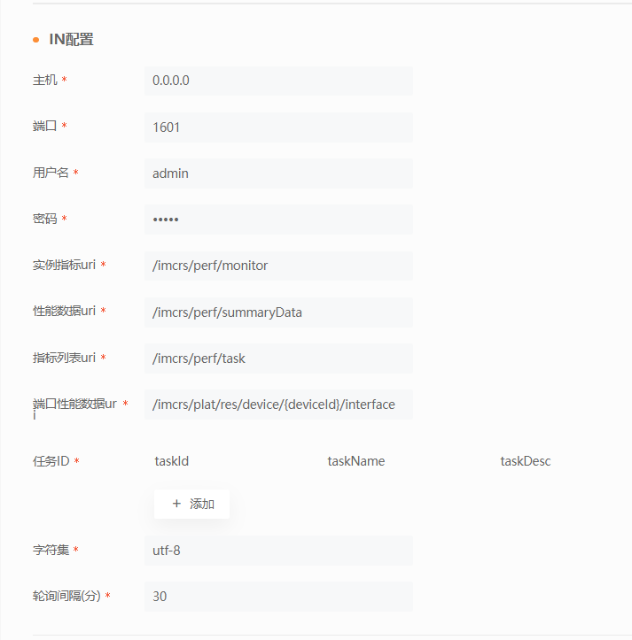 性能IN配置