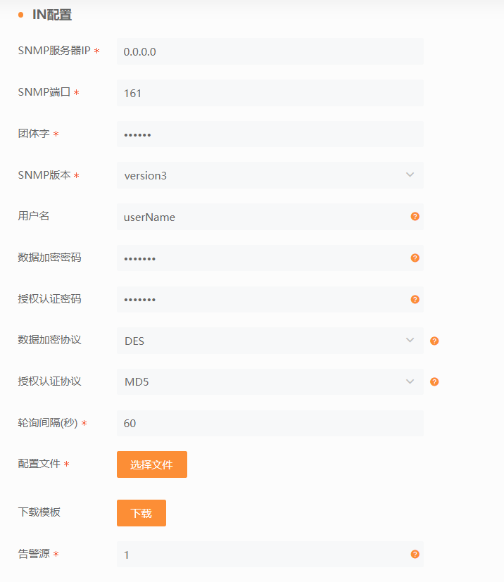 DIP实例 IN配置