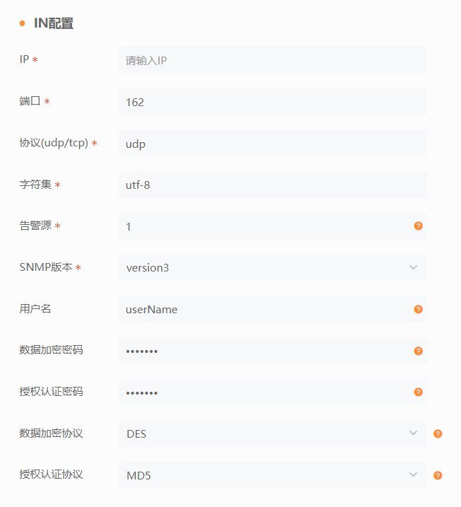 DIP实例 IN配置